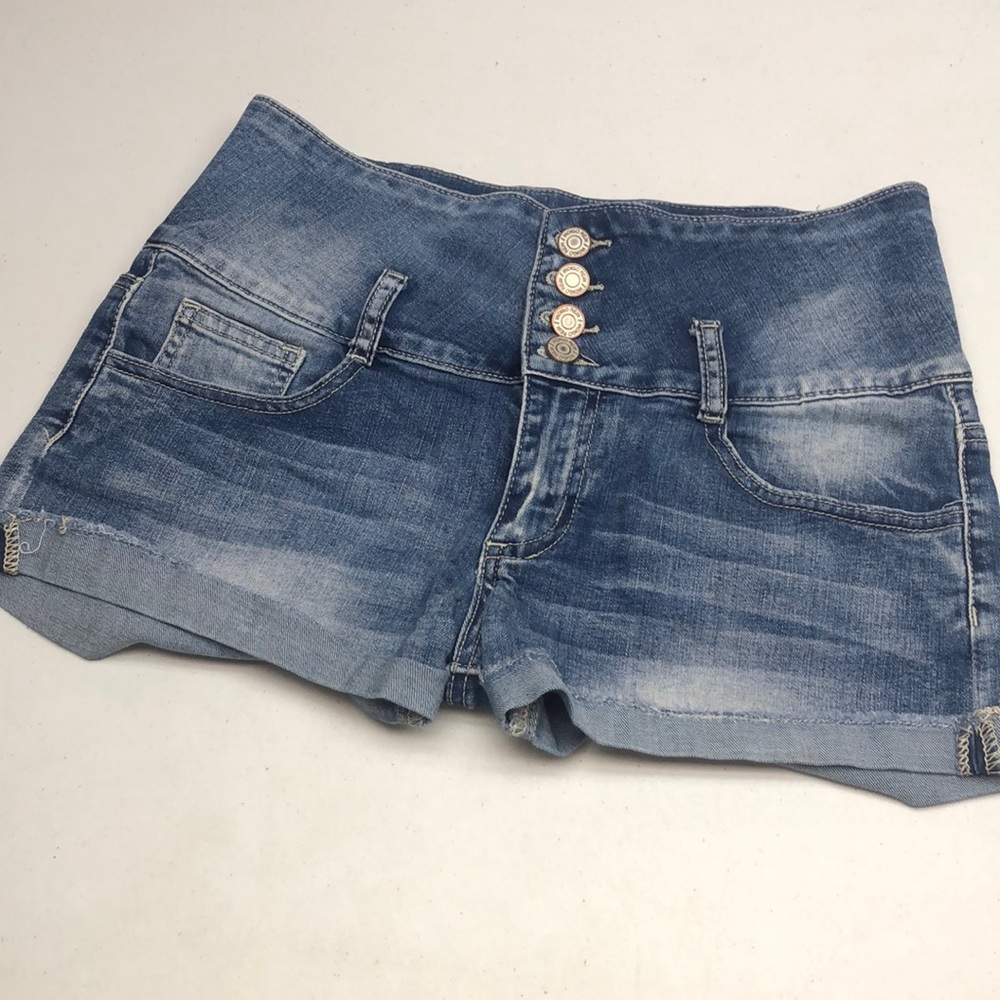 HIGH-WAIST INDIGO REIN JEAN SHORTS 11/30 ⭐️
